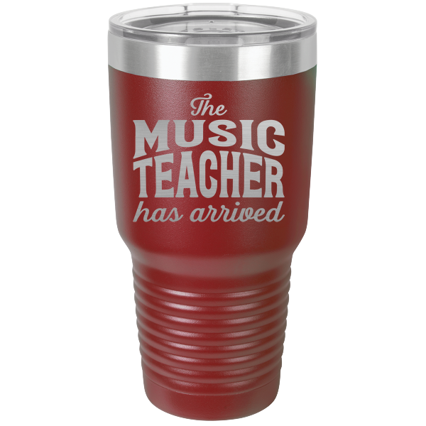The music teacher has arrived.