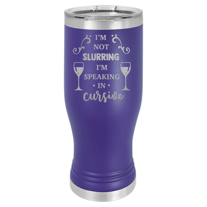 I'm not slurring, I'm speaking in cursive.