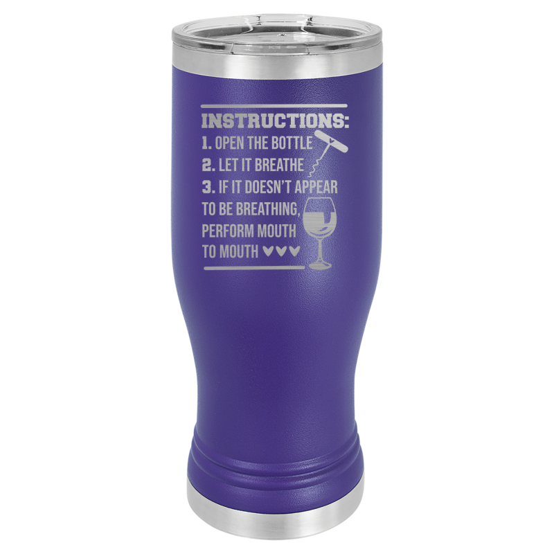 Instructions on bottle.