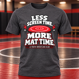 Less Screen Time, More Mat Time | JL Youth Wrestling T-Shirt