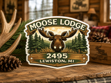 Lewiston Moose Lodge 2495 Moose Head Sticker