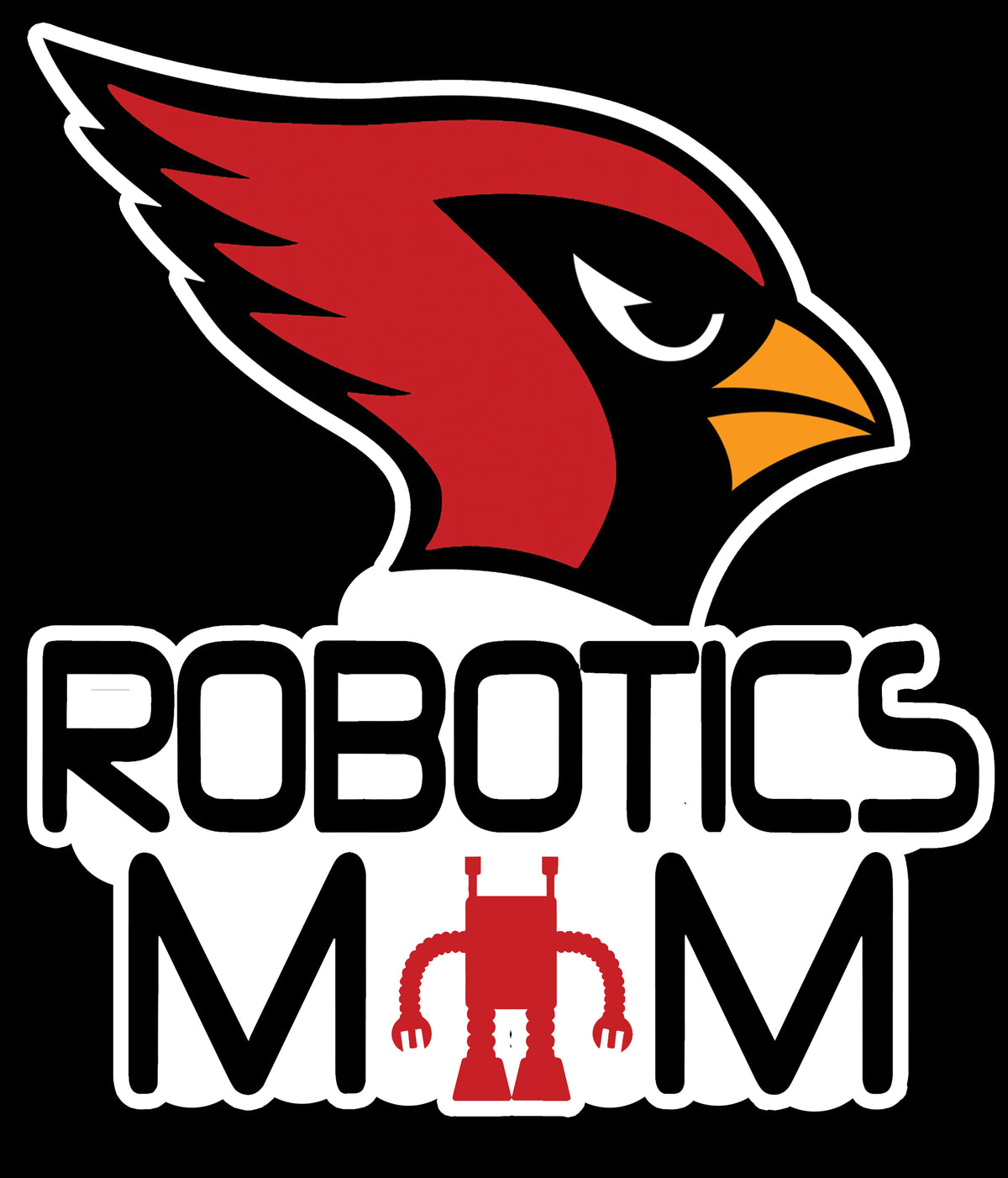 Cardinal Robitics Mom Sticker