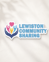 Lewiston Community Sharing Logo Sticker