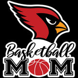 Cardinal Basketball Mom Sticker