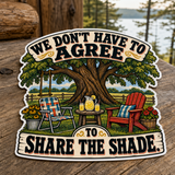 We Can Share the Shade Die-Cut Sticker