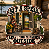 Leave the Nonsense Outside Die-Cut Sticker