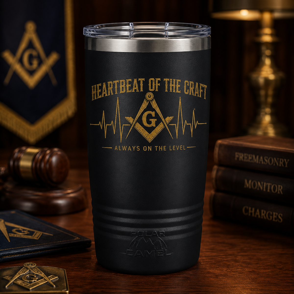 Heartbeat of the Craft 20 oz Polar Camel Tumbler