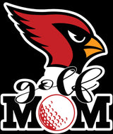 Cardinal Golf Mom Sticker