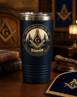 45th Parallel Lodge No. 581 Heritage Seal 20 oz Polar Camel Tumbler | Lewiston Michigan Masonic Gift