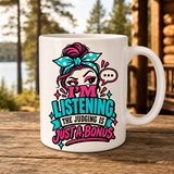 Listening With Bonus Judging 15oz White Coffee Mug