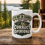 Correct Opinions 15oz White Coffee Mug