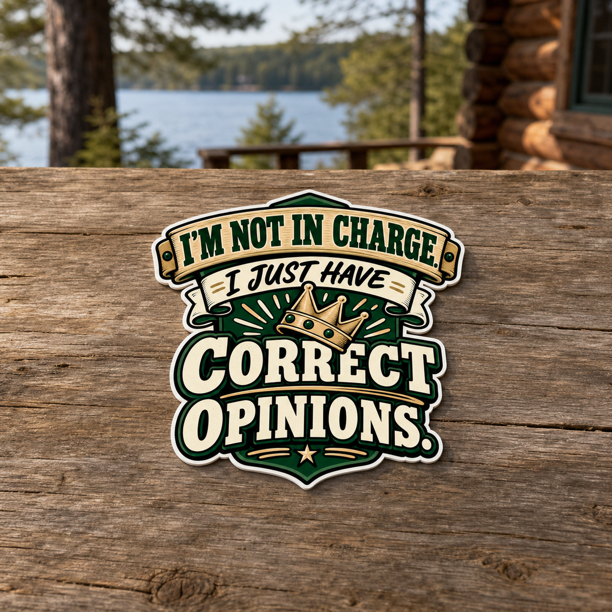 Correct Opinions Die-Cut Sticker