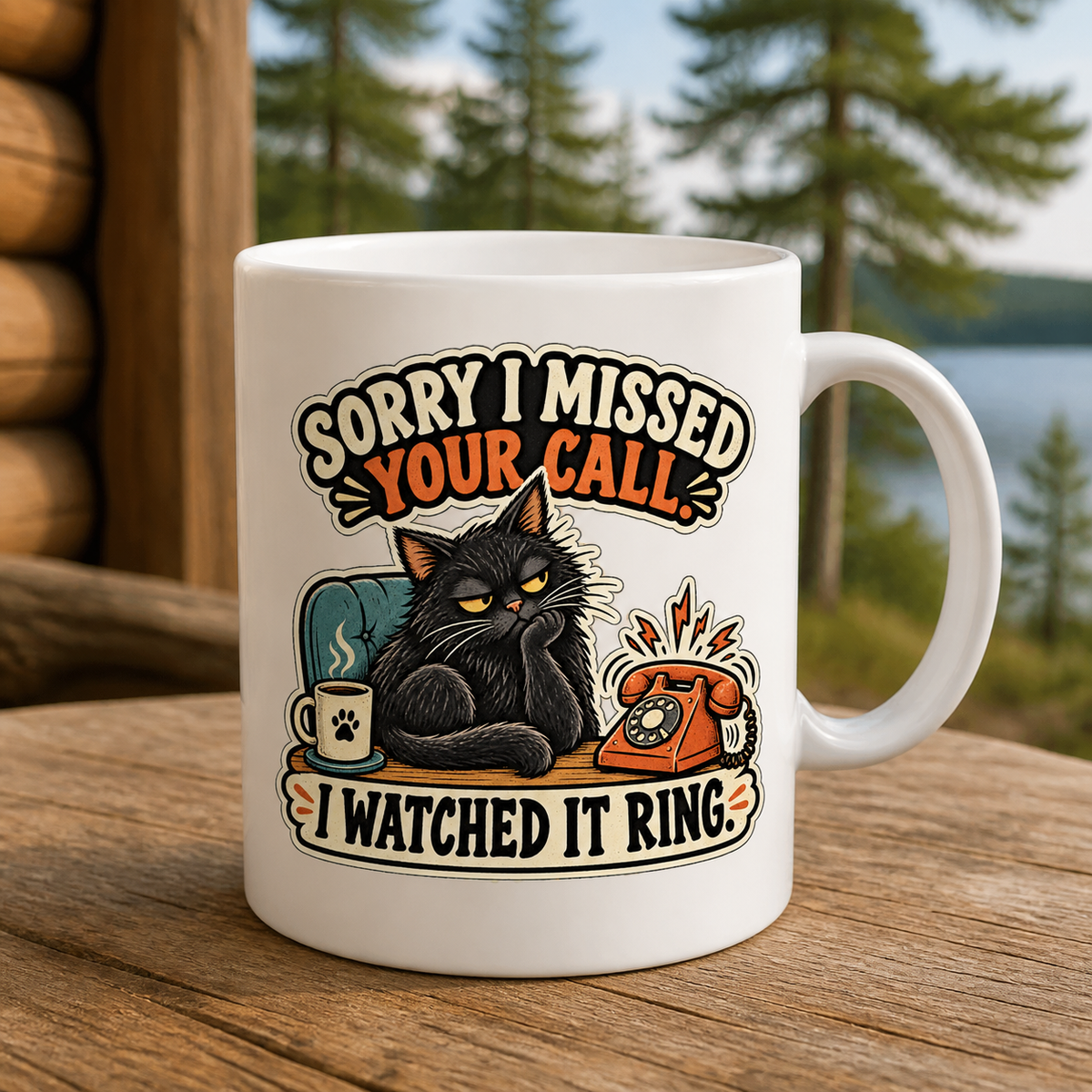 I Watched It Ring 15oz White Coffee Mug