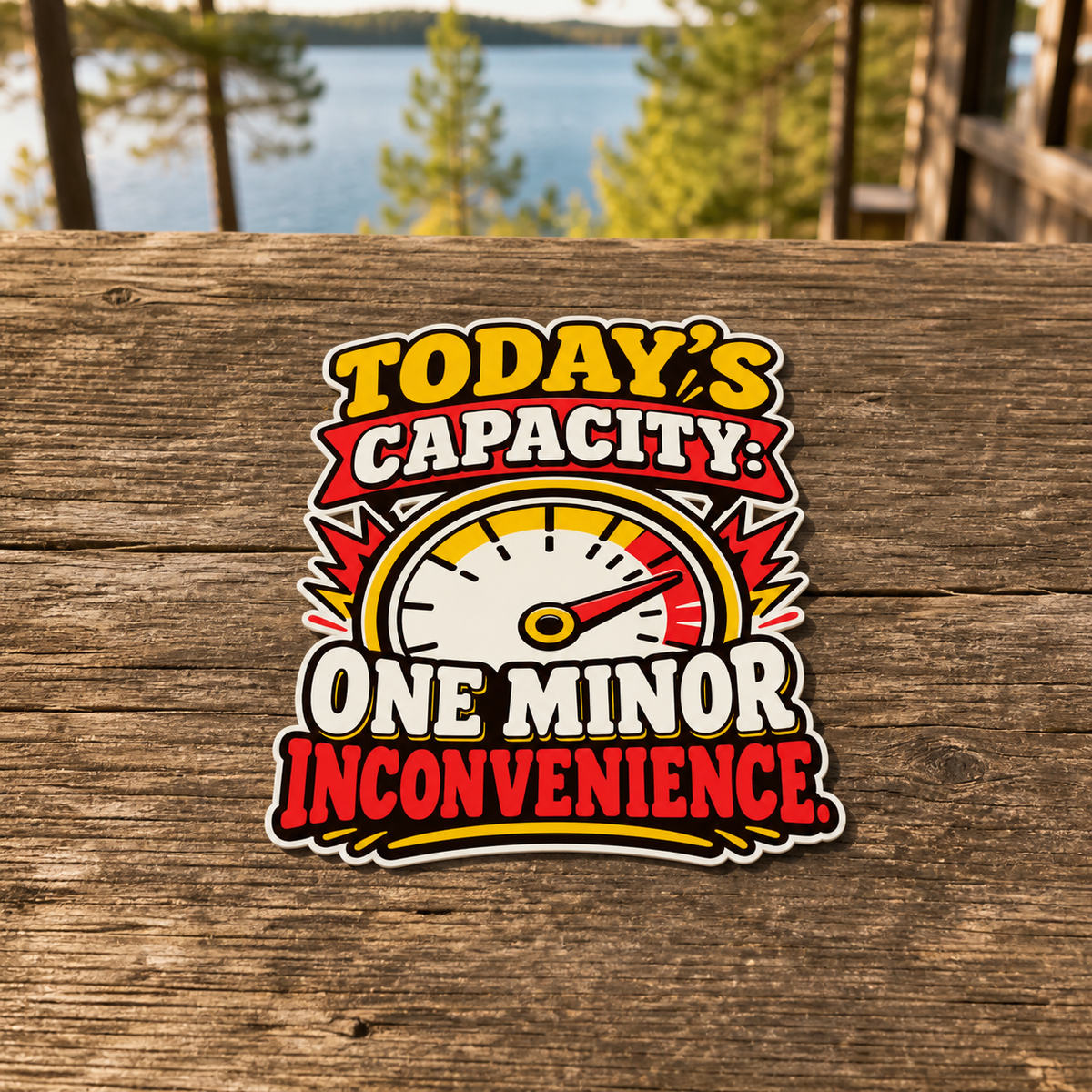 One Minor Inconvenience Die-Cut Sticker