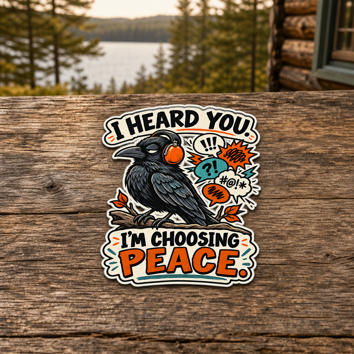 I Heard You I'm Choosing Peace Die-Cut Sticker