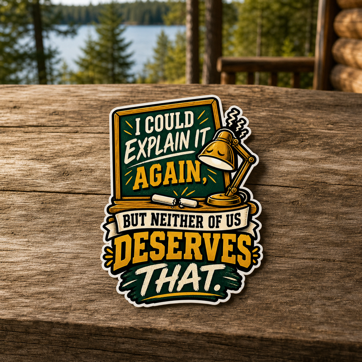 I Could Explain It Again Die-Cut Sticker