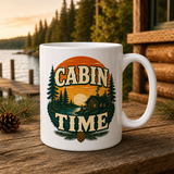 Cabin Time 15oz White Coffee Mug